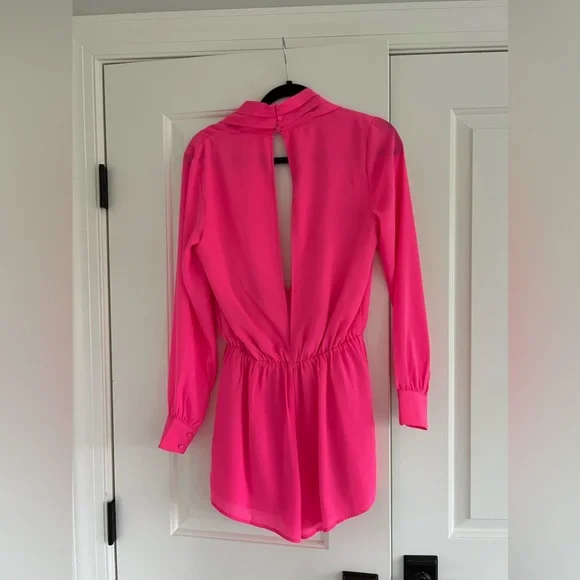 Superdown Hot Pink Romper Size S - Picture 2 of 5